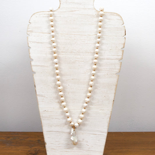 Long pearl necklace with rope 2 per pack                               AFX802877