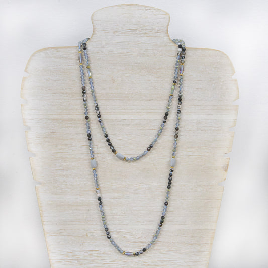 Grey crystal with marble stone 2 per pack KFA60416