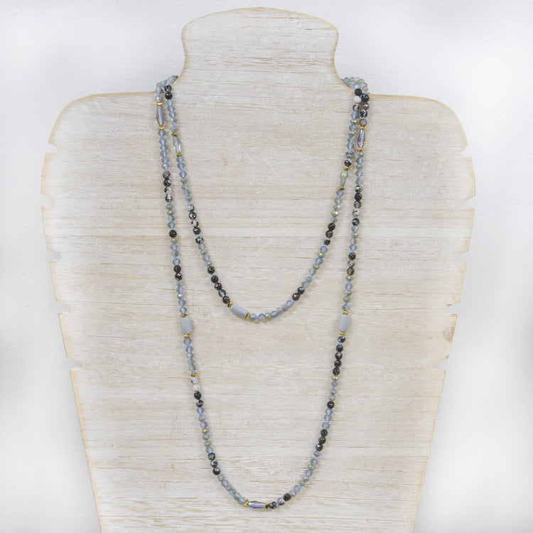 Grey crystal with marble stone 2 per pack KFA60416
