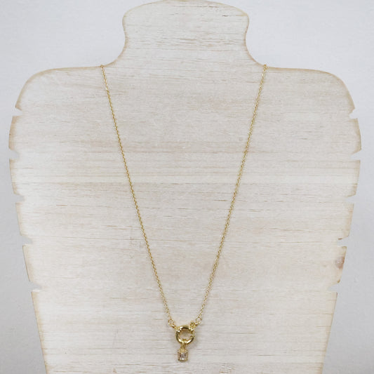 Gold chain with charm  2 pack                     KFA99569