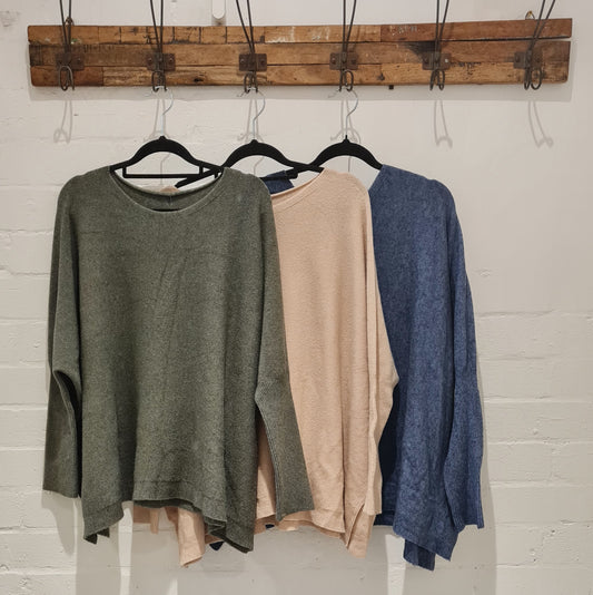 Khaki knit blend ribbed arm and border with side slit 2 per pack CGH069K