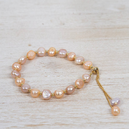Pearl and gold bracelet 2 per pack                 AFH803079
