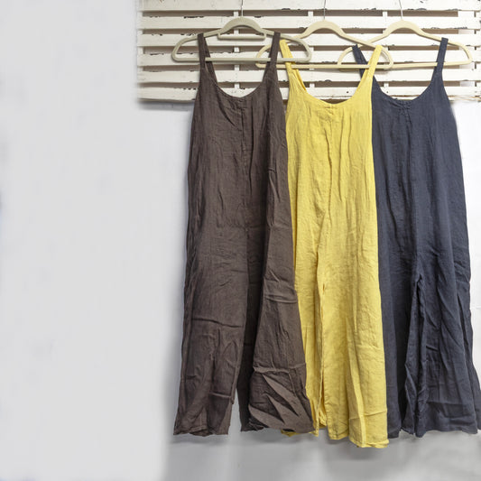 Corn linen jumpsuit 2 per pack             CR21761C