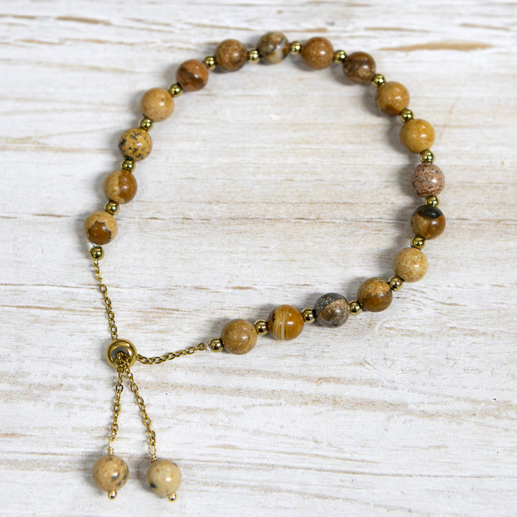 Wood bracelet  with gold 2 per pack                         DFA63896