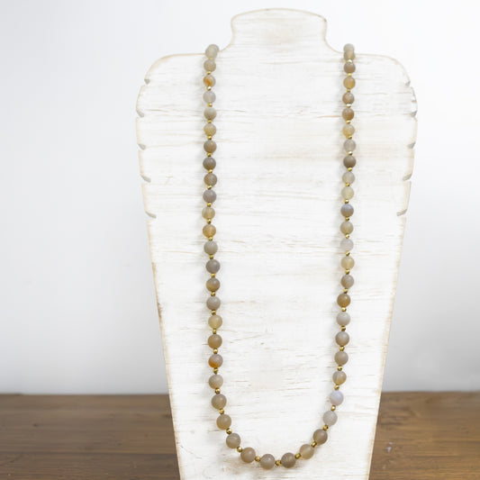 Agate with gold necklace 2 per pack        DFA64004