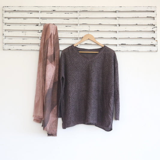 Shades of Cinnamon cashmere blend scarve - 2 per pack